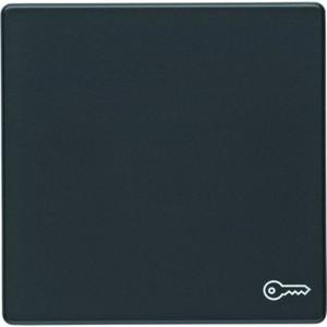 Abdeckung für Schalter, Taster, Dimmer, Jalousie - Wippe mit Aufdruck Symbol Tür Berker Q.1/Q.3 anthrazit samt - 16206066