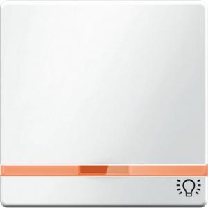 Abdeckung für Schalter, Taster, Dimmer, Jalousie - Wippe mit 2 beiliegenden Linsen und Aufdruck Symbol Licht Berker Q.1/Q - 16216079