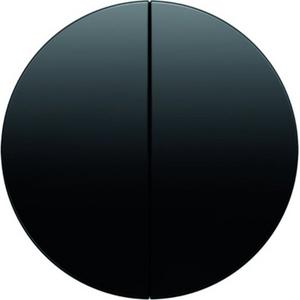 Abdeckung für Schalter, Taster, Dimmer, Jalousie - Wippen Berker R.1/R.3 schwarz glänzend - 16232045