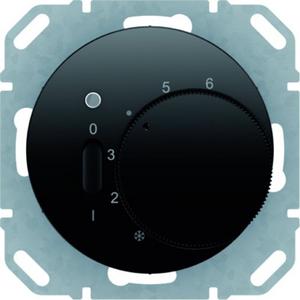 Raumtemperaturregler - Temperaturregler mit Öffner Zentralstück Wippschalter und LED Berker - 20302045