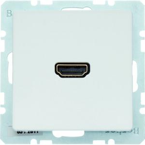 Kommunikationstechnik - High Definition Steckdose Q.1/Q.3 polarweiß samt - 3315426089