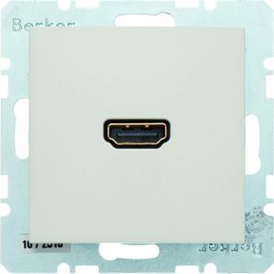 Kommunikationstechnik - High Definition Steckdose S.1 weiß glänzend - 3315428982