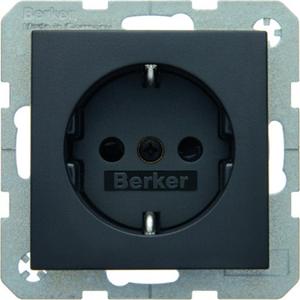 Steckdose - Steckdose SCHUKO Berker B.3/B.7 anthrazit matt - 41231606