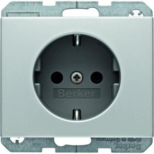 Steckdose - Steckdose SCHUKO Berker K.5 Alu - 47357003