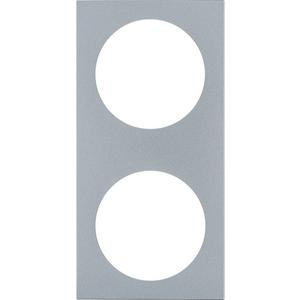 Abdeckrahmen - 2-fach Rahmen Integro Pure Edelstahl matt lackiert - 919762524