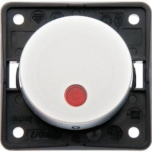 Installationsschalter - Kontroll-Wippschalter mit roter Linse Integro Flow/Pure chrom matt la - 937522568