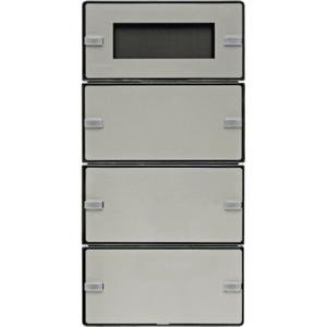 Tastsensoren KNX - Tastsensor 3fach mit Beschriftungsfeldern RTR Display Berker Q.1/Q.3 - 75663726