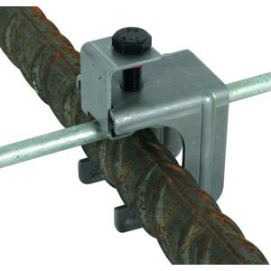 Verbinder für Blitzschutz - Druckbügelklemme MAXI St/blank für D 20-32mm o. Fl 40x4-5mm - 308036