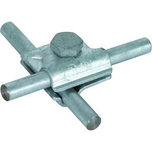Verbinder für Blitzschutz - MV-Klemme St/tZn für Rd 10mm mit Sechskantschraube - 391050