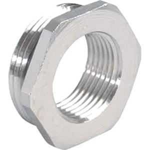 Erweiterungs-/Reduzierring - Reduzierung M25 - PG1 Messing / vernickelt Sechskant mit O-Ring - 3500.25.11