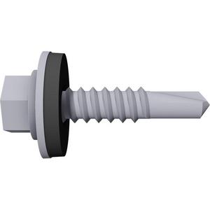 Photovoltaik-Verbindungs- und Befestigungselement - Bohrschraube mit Dichtung 5,5 x 25 - 943755-925