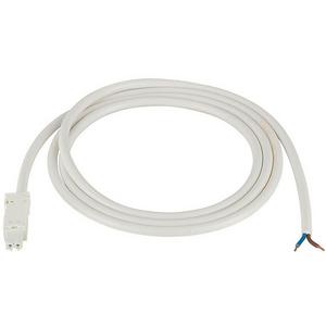 Netzanschlussleitung - Kabel für LED-Lampe AC mit Buchse Länge 2 m Farbe weiß - 07L.01