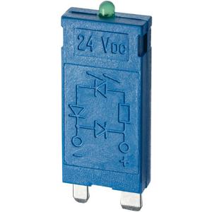 Baustein für Schutzbeschaltung - Anzeige EMV-Entstörmodul 6-24VDC LED Freilaufdiode LED grün Serie 99 - 99.01.9.024.99
