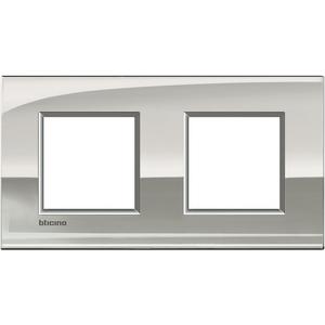 Abdeckrahmen - Rahmen 2-fach Palladium Air Europe - LNE4802M2PL