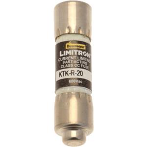 Zylindrische Sicherung - Sicherungseinsatz Niederspannung 20 A AC 600 V 10 x 38 mm CC UL flink - KTK-R-20