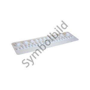 Komponente für Verdrahtung, Kabeleinführung und -fixierung (Schaltschrank) - Kabeleinführungsflansch B - 829,50 x 41 x 199,50 mm - KEKETDS