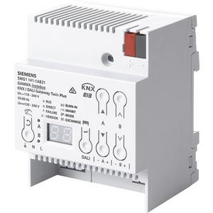 DALI Gateway KNX - KNX DALI Gateway twin plus 2-Kanal für 2x 64 elektr. Vorschaltgräte (EVGs) REG - 5WG1141-1AB21