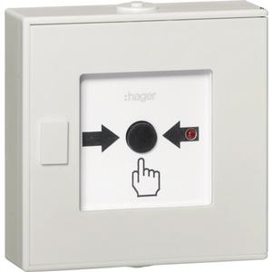 Nichtautomatischer Melder für Gefahrenmeldesystem - Funk - Druckknopfmelder Aluminiumarmstop - TG558B