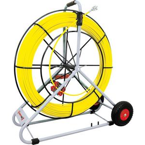 Kabeleinziehsystem - Glasfaserstab Ø 11 mm inkl. Stahlhaspel 150 m - 10094