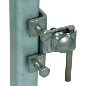 Anschlussklemme für Blitzschutz - Anschlussklemme senkrecht NIRO f. Profile 18 - 35 mm m. Klemmbock - 372149