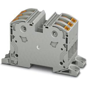 Durchgangs-Reihenklemme - Hochstromklemme PTPower 2,5 - 35 mm² 125 A 6 Anschlüsse grau - 3212072