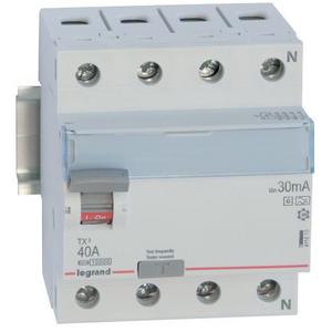 Fehlerstrom-Schutzschalter - FI-Schutzschalter  40A 4-polig 30mA Typ F kurzverz. - 411815