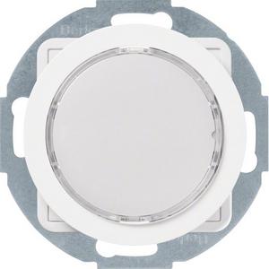 Info-Lichtsignal für Installationsschalterprogramme - LED-Signallicht weiße Beleuchtung polarweiß glänzend Berker R.1/R.3 - 29532089