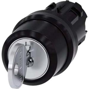 Frontelement für Wahlschalter - Schlüsselschalter Ronis 22mm rund KST Schliess-Nr. Sb30 3 Stellungen - 3SU1000-4BP01-0AA0