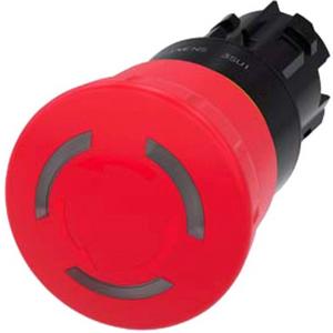 Frontelement für Pilztaster - Bel. NOT-HALT Pilz-Drucktaster 22mm rund KST rot 40mm Drehentriegelung - 3SU1001-1HB20-0AA0