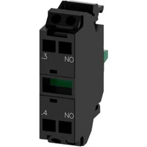 Hilfsschalterblock - Kontaktmodul 1 Schaltglied 1S Federzuganschluss für Frontplattenbefest - 3SU1400-1AA10-3BA0