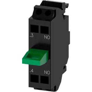 Hilfsschalterblock - Kontaktmodul 1 Schaltglied 1S Federzuganschluss für Bodenbefestigung - 3SU1400-2AA10-3BA0