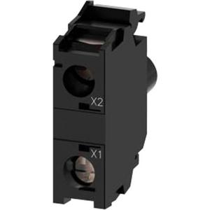 Lampenfassungsblock für Befehls- und Meldegeräte - LED Modul m. integr. LED 24-240 V AC/DC rot Schraub Frontplattenbef. - 3SU1401-1BH20-1AA0
