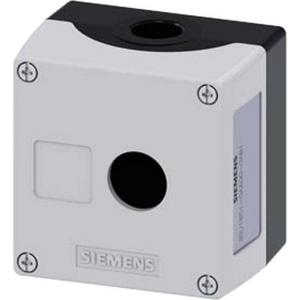 Gehäuse für Befehls- und Meldegeräte - Gehäuse für Befehlsgeräte 22mm rund MET Oberteil grau 1 Befehlsstelle - 3SU1851-0AA00-0AB1