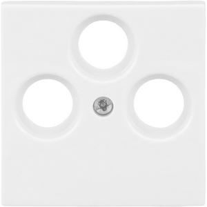 Kommunikationstechnik - Zentralscheibe TV / SAT 3-fach alpinweiß - balance SI - 2CKA001724A4335