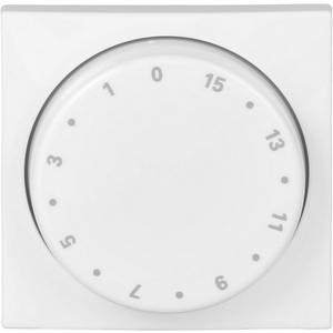 Abdeckung für Schalter, Taster, Dimmer, Jalousie - Zentralscheibe Drehknopf Zeitschaltuhr Aufdruck 1-15 alpinweiß - balance SI - 2CKA001753A0234