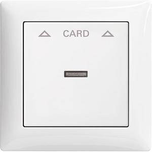 Abdeckung für Schalter, Taster, Dimmer, Jalousie - Zentralscheibe mit Aufdruck Pfeile Card Cardschalter alpinweiß - balance SI - 2CKA001710A4067