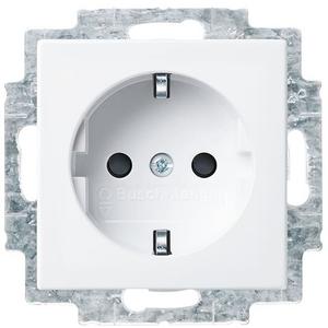 Steckdose - SCHUKO Steckdosen-Einsatz Safety+ alpinweiß - balance SI - 2CKA002013A5379