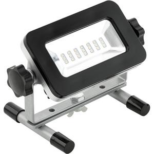 Baustrahler - PIERA Stehleuchte LED 6,5W 500 Lumen Alu schwarz - 32153