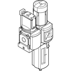 Pneumatische Wartungseinheiten - Pneumatische Wartungseinheit G1/2 für ungeölte Druckluft - Baugröße 6 - 542274