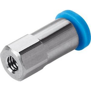 Pneumatische Leitungsverbindung - Quick Star gerade Steckverschr. Mini Innengew. P1: M5 - P2: 4 mm - 153311