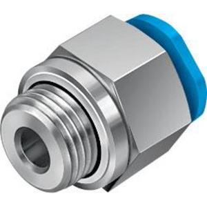 Pneumatische Leitungsverbindung - Quick Star gerade Steckverschr. Mini Außengew. P1: G1/8 - P2: 4 mm - 186264