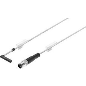 Magnetischer Näherungsschalter - SMT Näherungsschalter Zylinder mit Rundnut 24V DC / 1S Kabel 0,3 m M8 - 551376