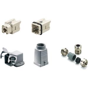 Zubehör für Industriesteckverbinder - RockStar HDC - Kits-Schwere Steckverbinder Kit HA Baugröße 1 4 Pole - 1712610000
