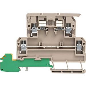 Sicherungs-Reihenklemme - Sicherungs-Reihenklemme 4 mm² Schraubanschluss W-Reihe dunkelbeige - 9532450000