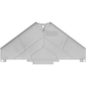 Abschluss- und Zwischenplatte für Reihenklemme - Trennwand grau 2 mm beschriftet 1-8 waagerecht P-Reihe - 1230080000