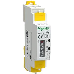 Elektronischer Elektrizitätszähler - Energiezähler PowerLogic 1-phasig 40A S0-Impuls mech. Zählwerk iEM2010 - A9MEM2010