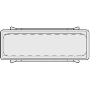 Bezeichnungsmaterial für Installationsschalterprogramme - Namensschild mit Feder 65 x 22 - E97-9-00302