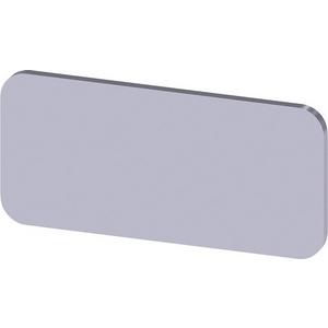 Bezeichnungsschild für Befehlsgeräte - Bezeichnungsschild zum Schnappen Kleben Schildgrösse 12,5x27mm silber - 3SU1900-0AC81-0AA0