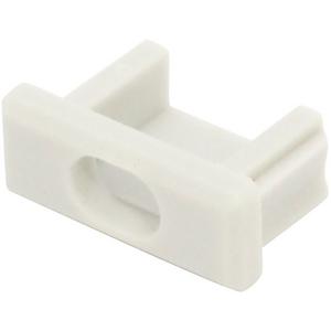 Mechanisches Zubehör - Micro-Alu Endkappe grau mit Kabelauslass / Micro-Alu - 1060