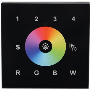 Steuergerät für Lichtregelsystem - Wandcontroller RGBW schwarz SR-2812DMX - SR-2812DMX